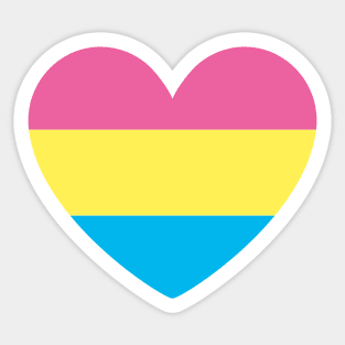 Pansexual Heart Sticker